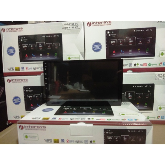 Head Unit Android 10 inch dgn layar IPS intersys IDT-1155 VC bisa Voice Command dan Android Auto -Ap
