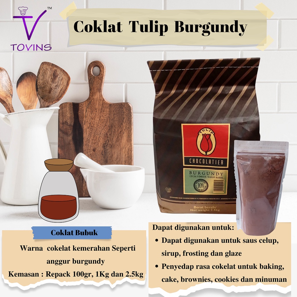

Coklat Bubuk Tulip Burgundy