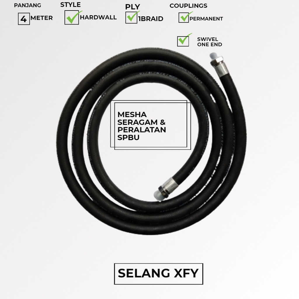 Selang Swivel Nozzle XFY dengan Ukuran 3/4 dan Panjang 4 Meter