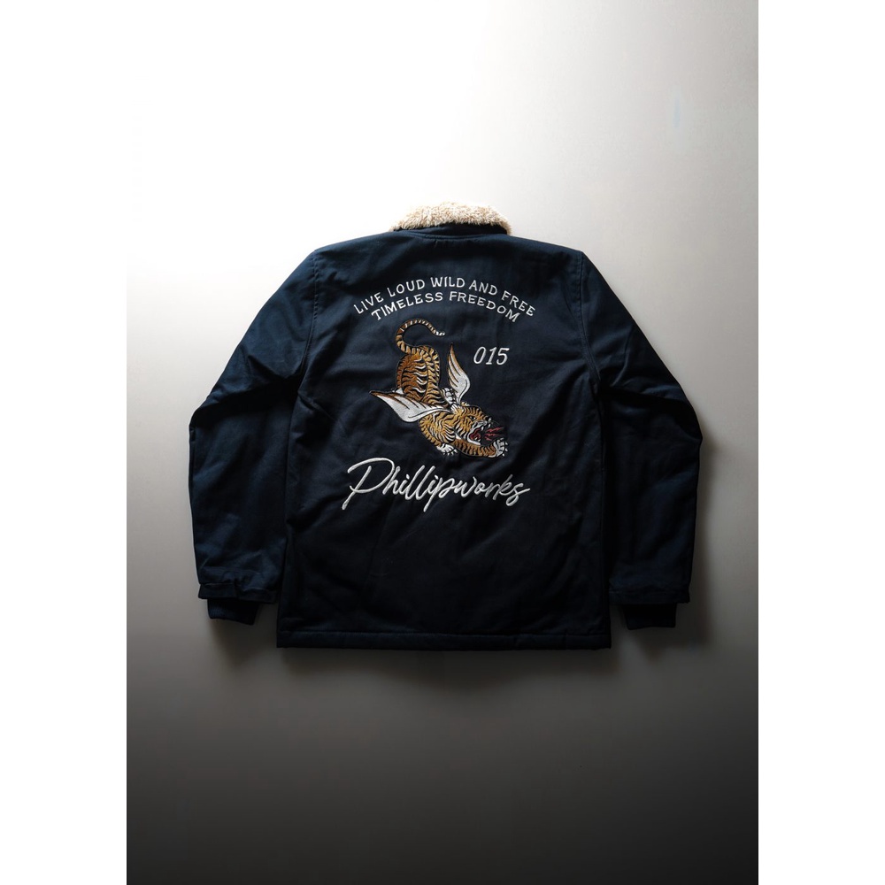 KEMEJA JACKET PARKA PHILLIP WORKS BULU