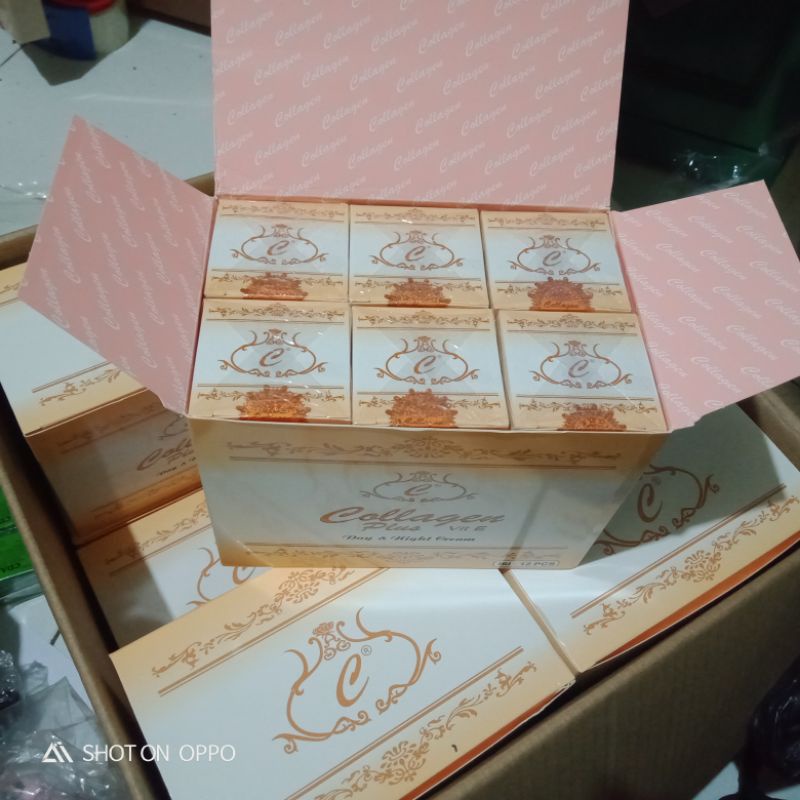 (LUSINAN) CREAM COLLAGEN SIANG DAN MALAM