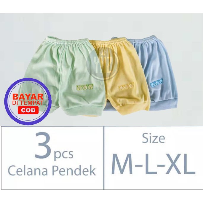 3 PCS / Celana Anak / Celana Bayi / Celana Pendek Bayi / anak-anak umur 1 2 3  Tahun / Celana oblong