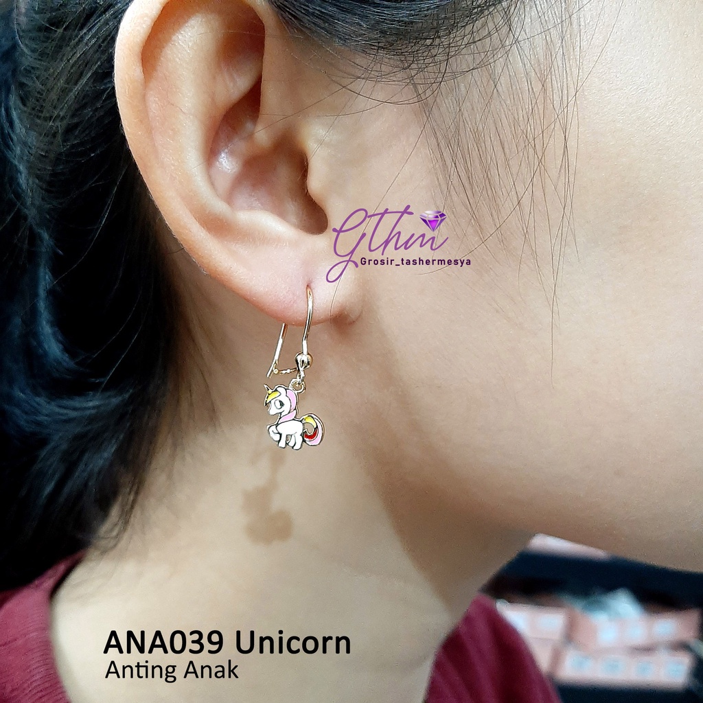 Anting Anak Unicorn Anti Karat Perhiasan fashion import model hook ana039 gthm