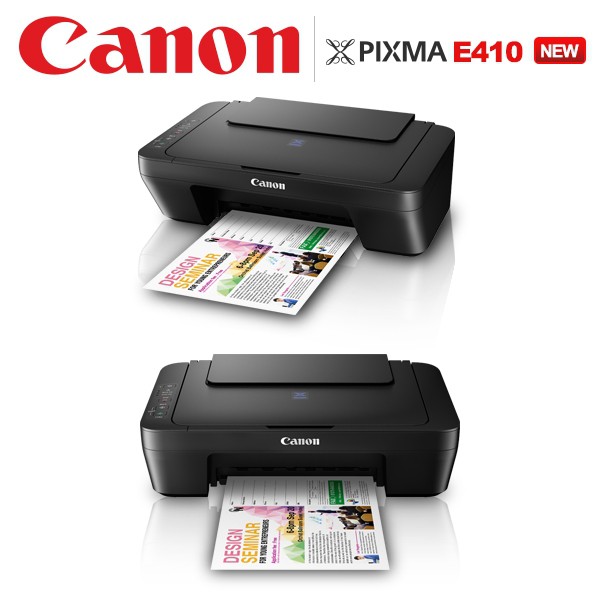 Printer multifungsi Canon Pixma E410 Print Scan Copy - Hitam