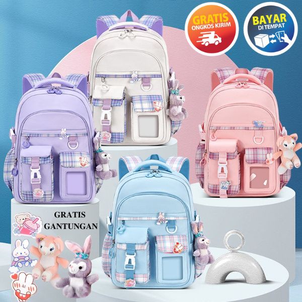 GOKIDO - BK145 TAS SEKOLAH ANAK PEREMPUAN TAS RANSEL ANAK TAS ANAK TK RANSEL SEKOLAH ANAK PEREMPUAN