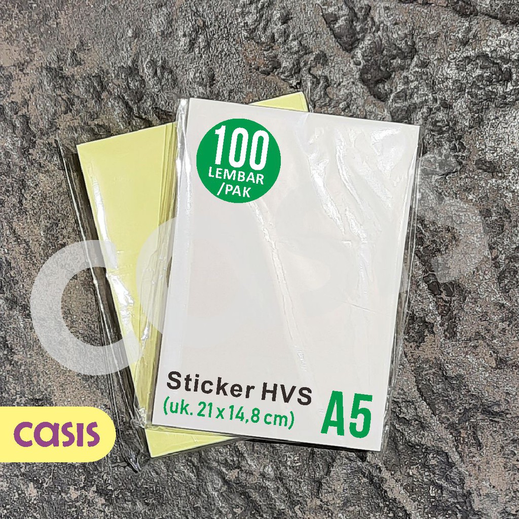 

ghg Kertas Stiker HVS A5 Isi 100 Lbr - Lintec - CASIS