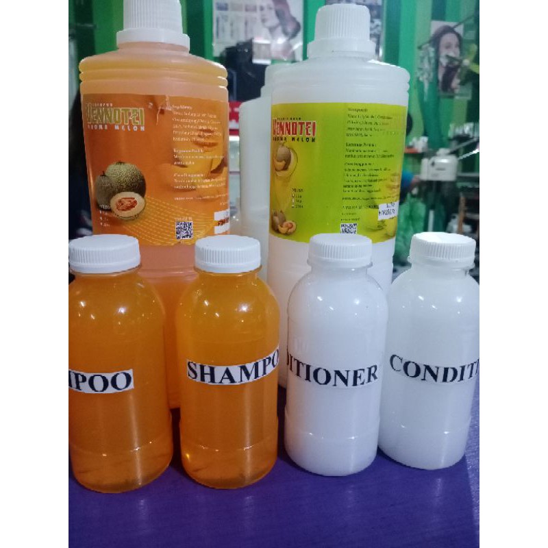 Shampoo &amp; Conditioner VENNOTEI aroma buah segar kemasan 200ml