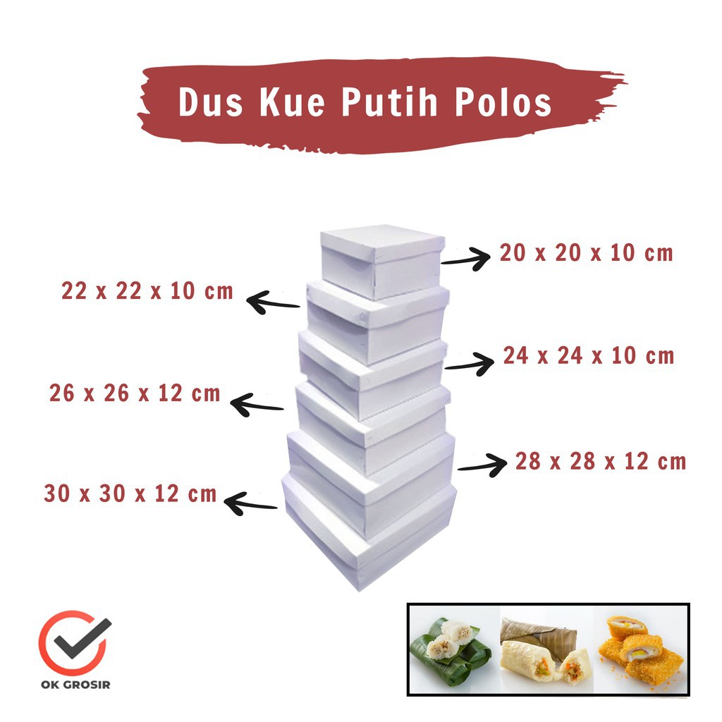 

Dus Kue Putih Polos Per 1 Pcs