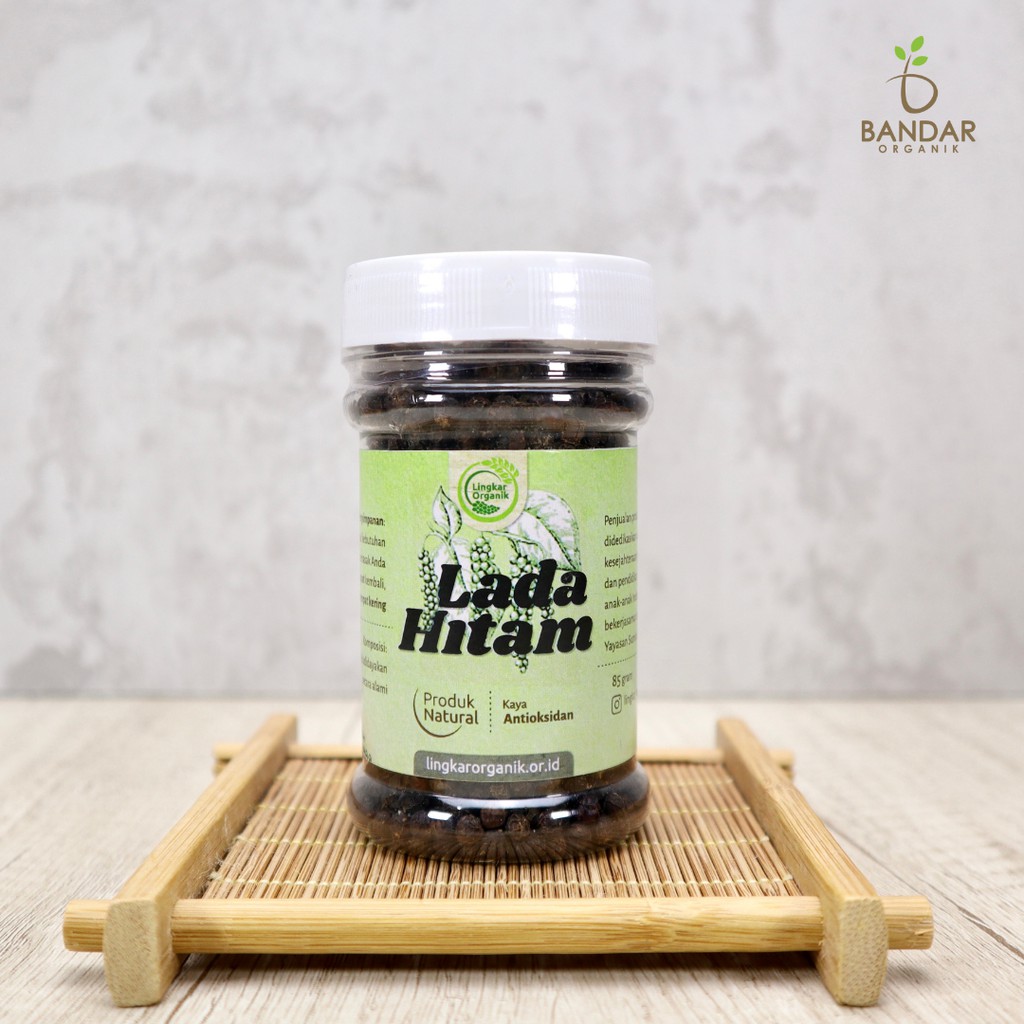 

Biji Lada Hitam Natural 85 gr / Whole Black Pepper - Lingkar Organik