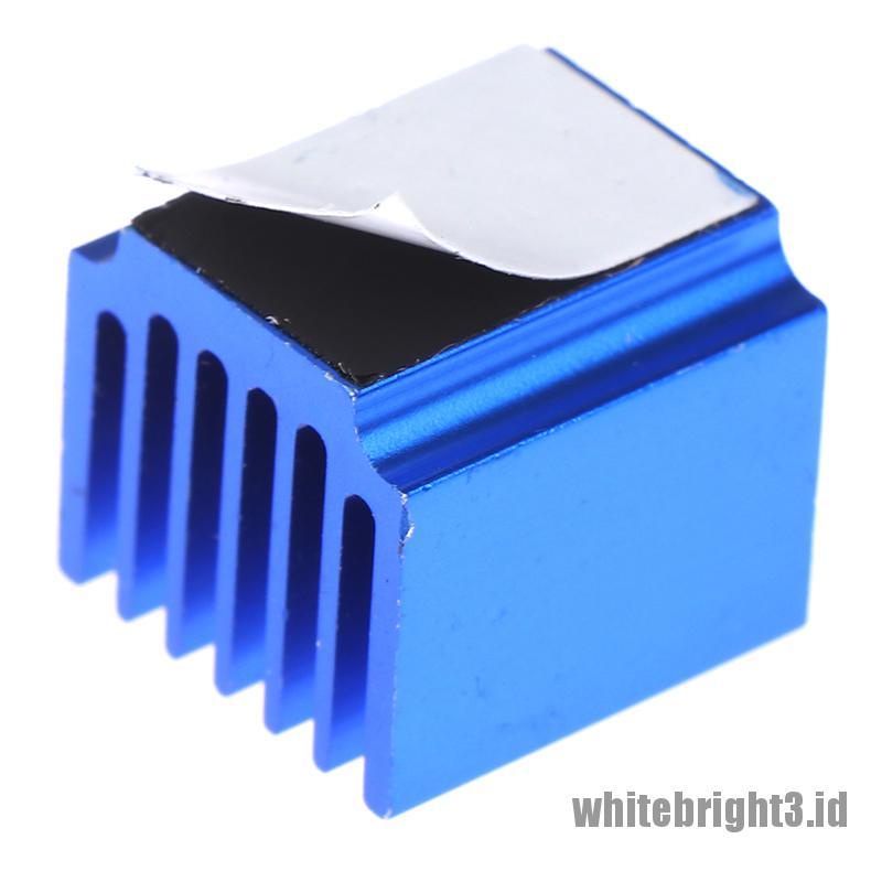 &lt; White3 &gt; 2pcs Heatsink Radiator Pendingin Bahan Aluminum Warna Biru Untuk Printer 3D