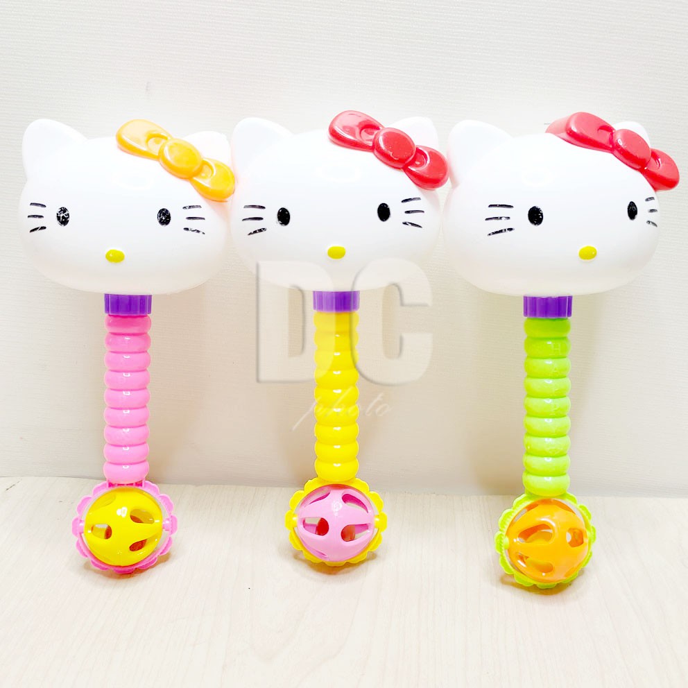 Baby Rattle Hello Kitty 3288-34 Mainan Kerincingan Bayi Bentuk Kucing