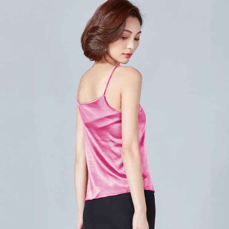 Tanktop Camisoles Singlet Tali kecil wanita Gaya Korea - XSHOP Saori