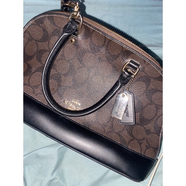 preloved tas coach mini sierra in signatur original