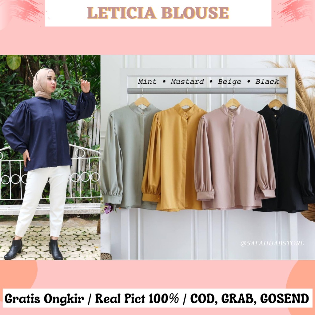 LETICIA BLOUSE / ATASAN / BAJU WANITA / ATASAN KERJA