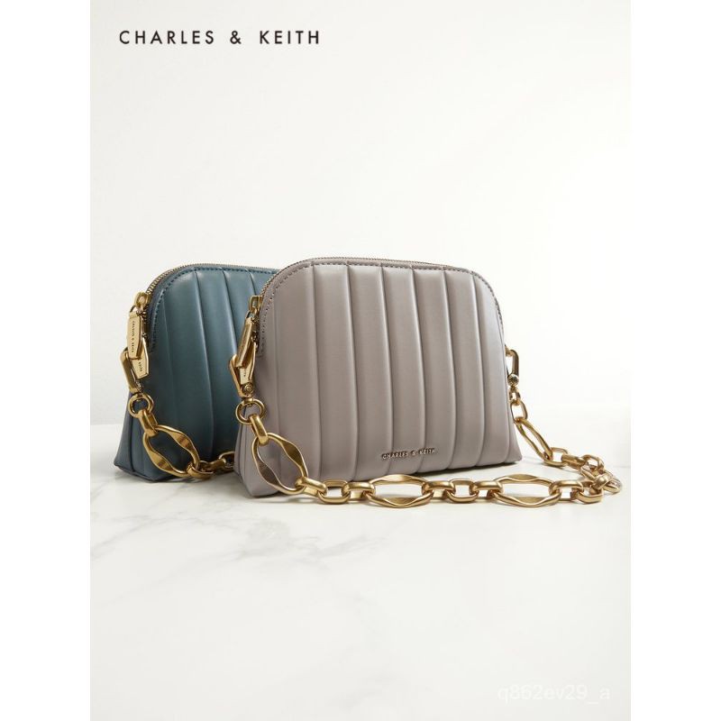 CK Chain Handle Panelled Crossbody Bag