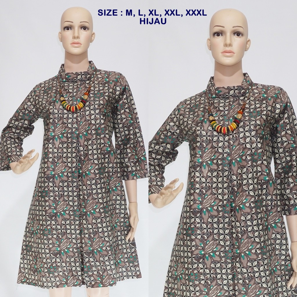 Atasan Dress Batik  Kembang Truntum DSC04737 Shopee Indonesia