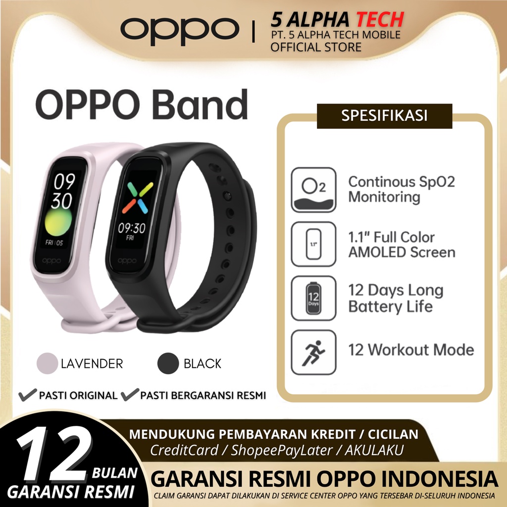 OPPO BAND OPPO SMARTBAND OPPOBAND OPPO SMART BAND GARANSI RESMI INDONESIA