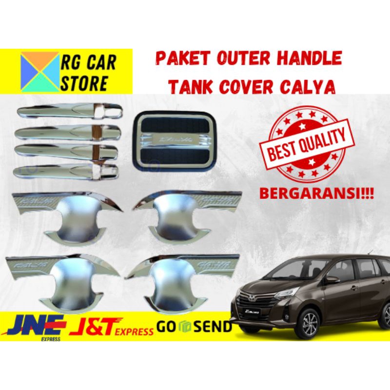 PAKET MODIF CALYA-OUTER HANDLE TANK COVER CHROME DIJAMIN PNP BERKUALITAS