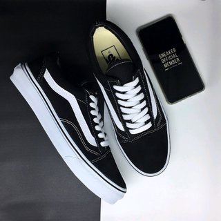 Gratis Ongkir Sepatu Vans Oldskool Black White Size 36-44 Premium Quality Made In China