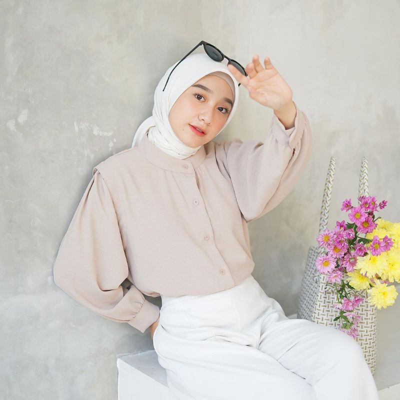 BAJU WANITA - ANAYA SHIRT - KAMEJA WANITA - ATASAN KOREA - BLOUSE WANITA - PAKAIAN WANITA- ATASAN