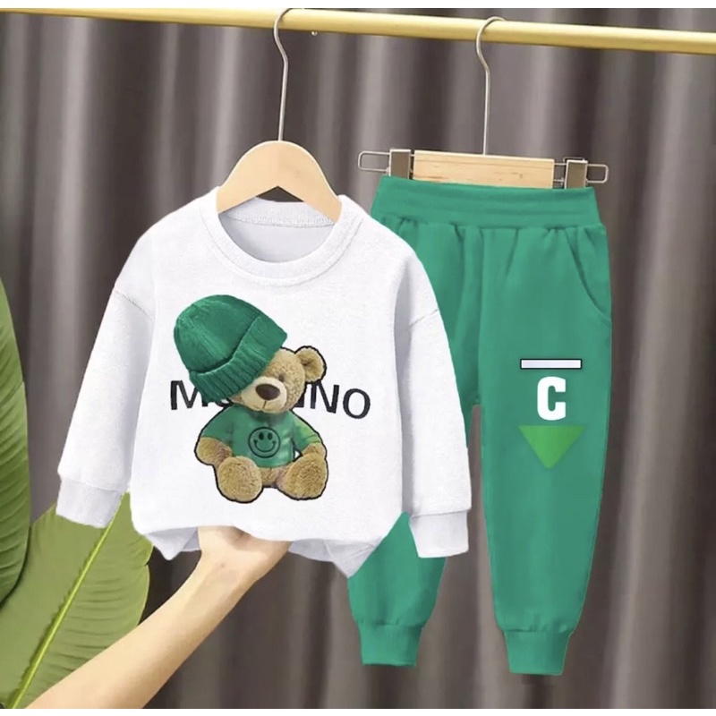 SETELAN BAJU ANAK LAKI LAKI STELAN SWEATER CELANA LORENG ANAK TERBARU STELAN SWEATER JOGER ANAK LAKI