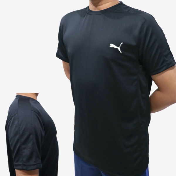 Baju Kaos Trendy  Olahraga Dryfit - Puma - Hitam - PP