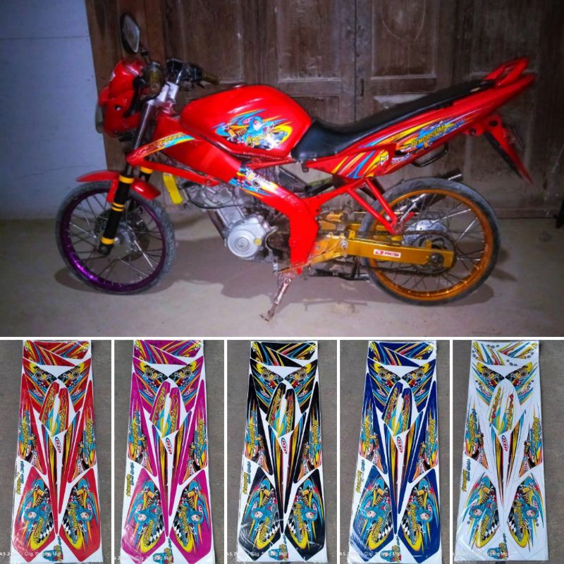 TERMURAH   STRIPING VIXION LAMA OLD VARIASI WANITA HIJAB - Striping motor vixion old - striping moto