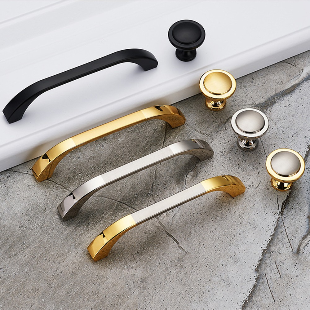 SUYOU Home Decor Door Handle Luxury Drawer Handles Door Knob Zinc Alloy Cabinet Kitchen Cupboard Furniture Hardware Modern Wardrobe