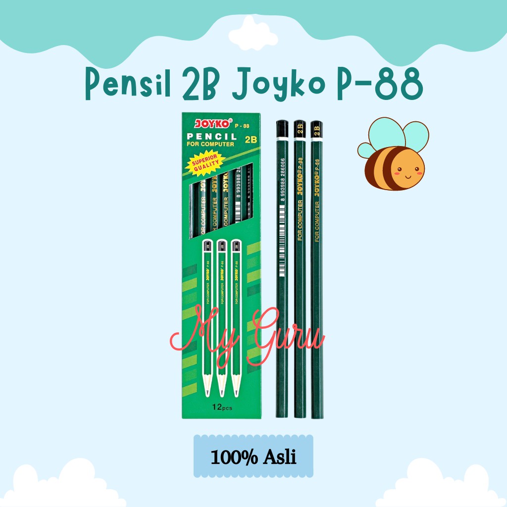 

[PAK] PENSIL 2B JOYKO P-88 PENSIL TULIS KAYU (12 PCS)