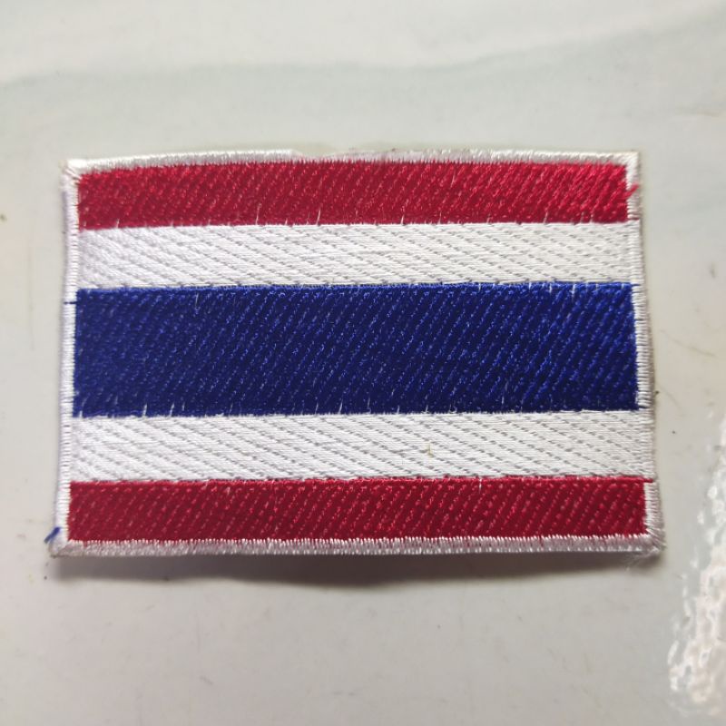 emblem patch bordir bendera thailand