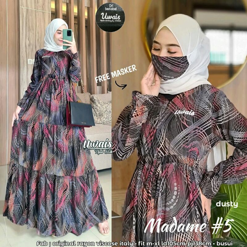 Madame Maxy by Uwais // Maxi Dress Gamis Kekinian Gamis Terbaru Gamis Elegan Gamis Kondangan Arisan