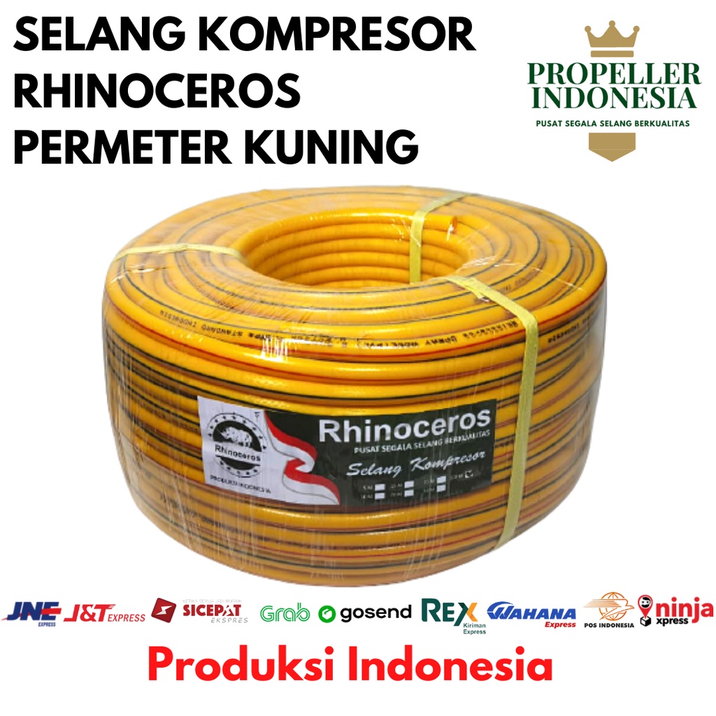 Selang Kompresor Kuning PERMETER RHINOCEROS Selang Angin Kompresor