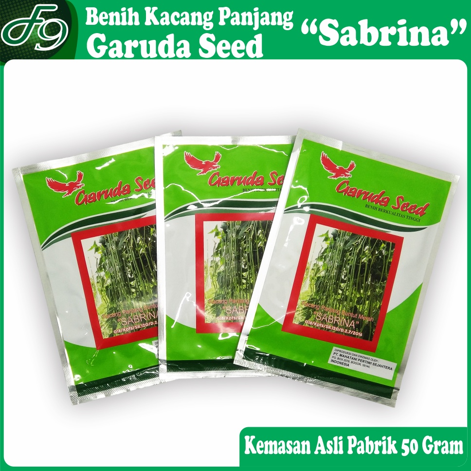 Benih Kacang Panjang Buntut Merah Sabrina Garuda Seed Kemasan Pabrik 50 Gram