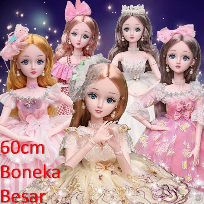 Mainan anak Boneka doll BJD 60cm set princess