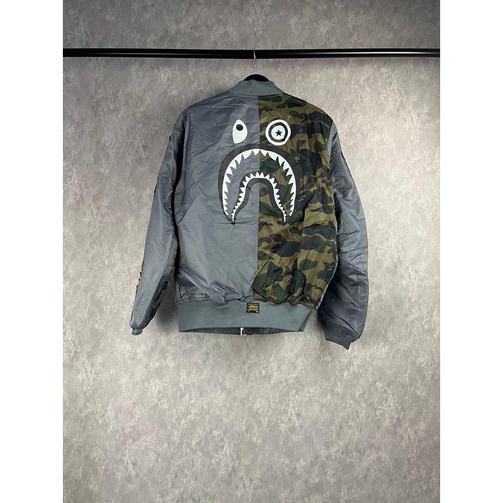 boomber bape mirror / jaket boomber bape mirror / jaket boomber import / bommber jaket import / jake