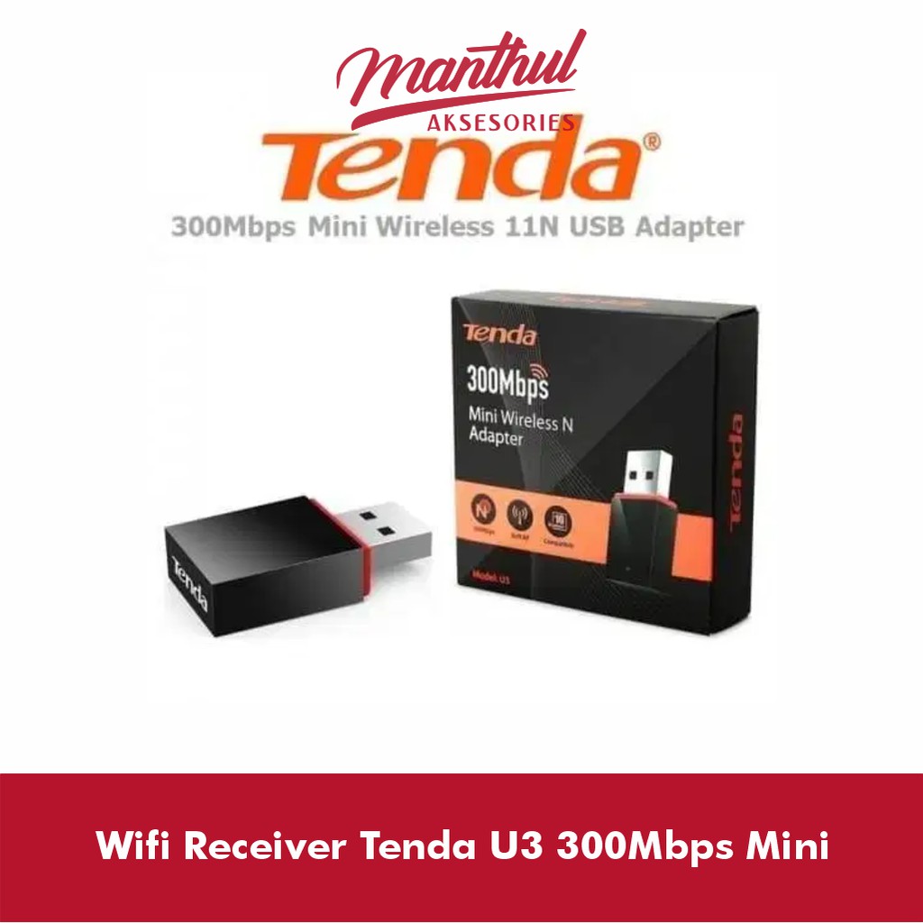 Wifi Receiver Tenda U3 300Mbps Mini