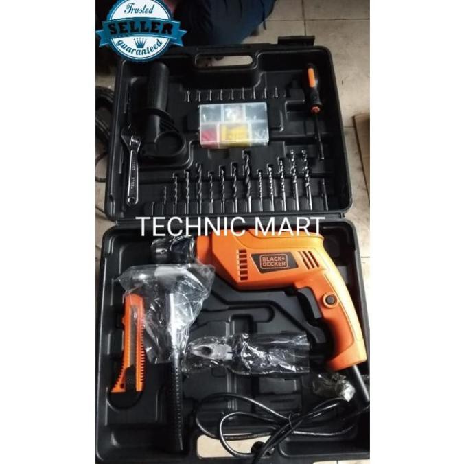 Mesin Bor Beton 13mm Black+Decker (100 accesories) HD555KMPR