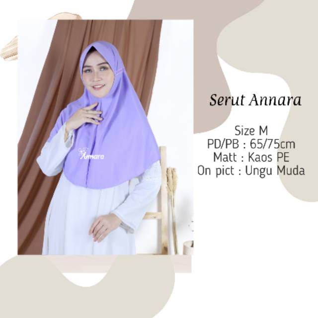 [M] Kerudung Serut Annara hijab Instant kerudung sekolah sd smp bahan kaos termurah daily hijab