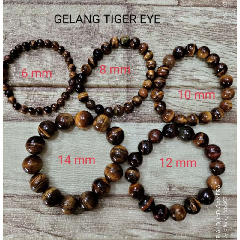 GELANG TIGER EYE / GELANG BATU SEPAH / GELANG BIDURI SEPAH KESEHATAN