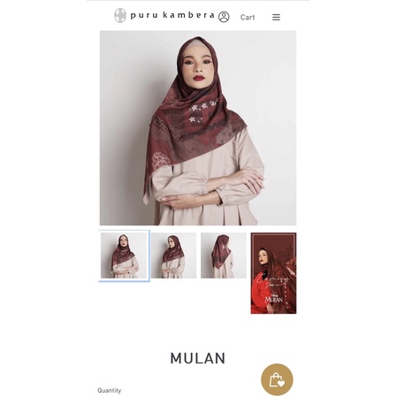 Preloved Puru Kambera Scarf Disney Mulan