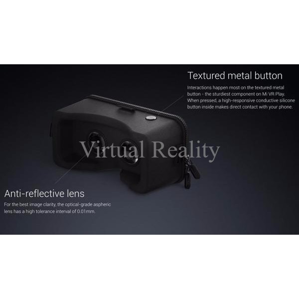 Murah, Xiaomi Mi VR Headset Box 3D Virtual Reality Original for Smartphone - Black