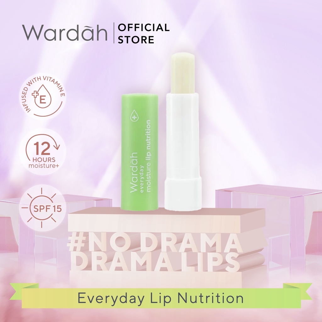 Wardah Everyday Moisture Lip Nutrition  - Bibir Lembap Hingga 12 Jam  - BISA COD