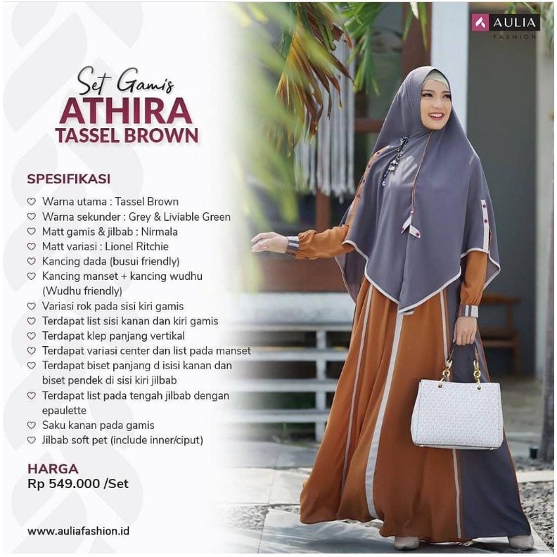 SET GAMIS SYAR'I AULIA ATHIRA