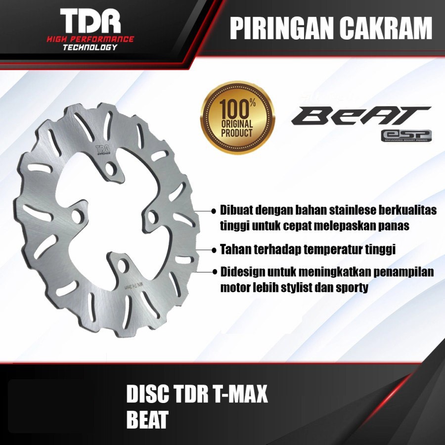 TDR PIRINGAN CAKRAM BEAT T-MAX