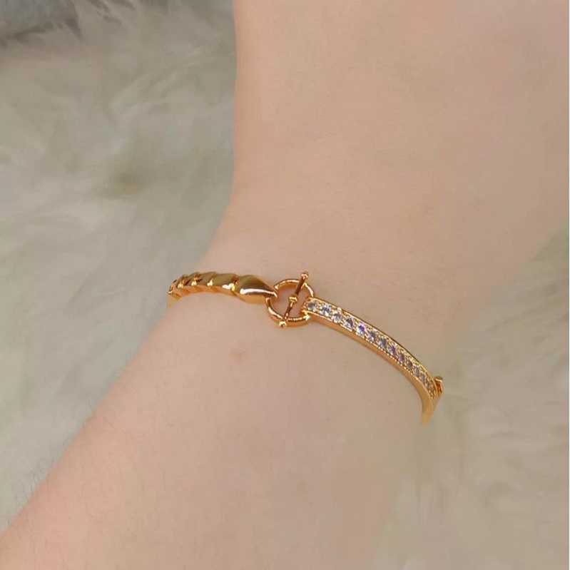 La Vienne - Gelang Bangle Titanium Wanita - 5 Variasi Vania