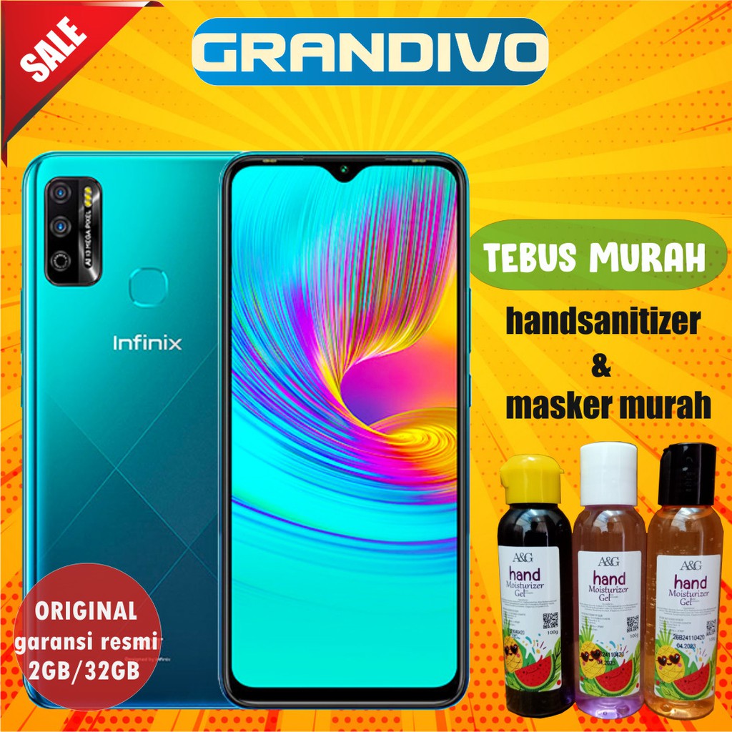 HP Infinix HOT 9 Play 2GB/32GB Garansi Resmi Shopee