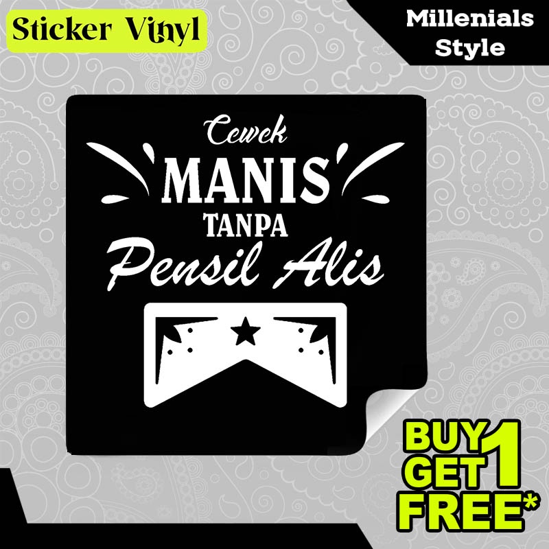 

Stiker Sticker Cewek Manis Tanpa Pensil Alis Gambar Unik Desain Keren dan Kekinian Aesthetic Bahan Vinyl Satuan Anti Air