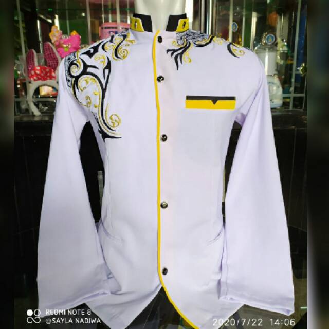 [COD] JASKO NEW PUTIH VARIASI KUNING APEM