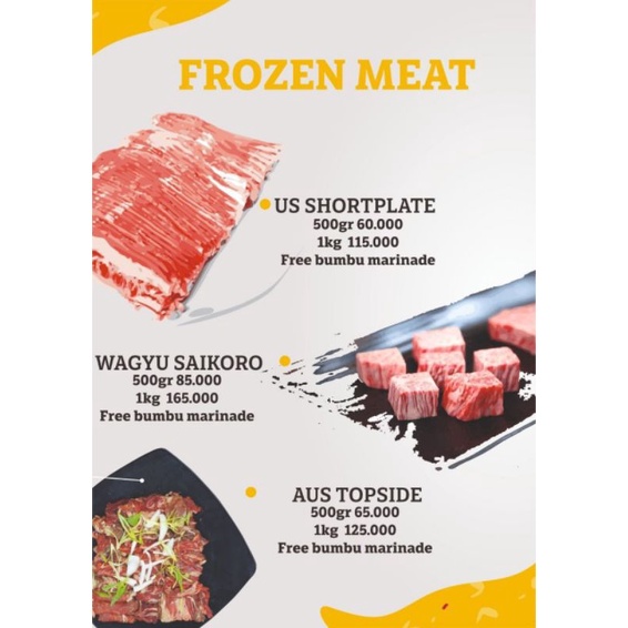 

Frozen meat