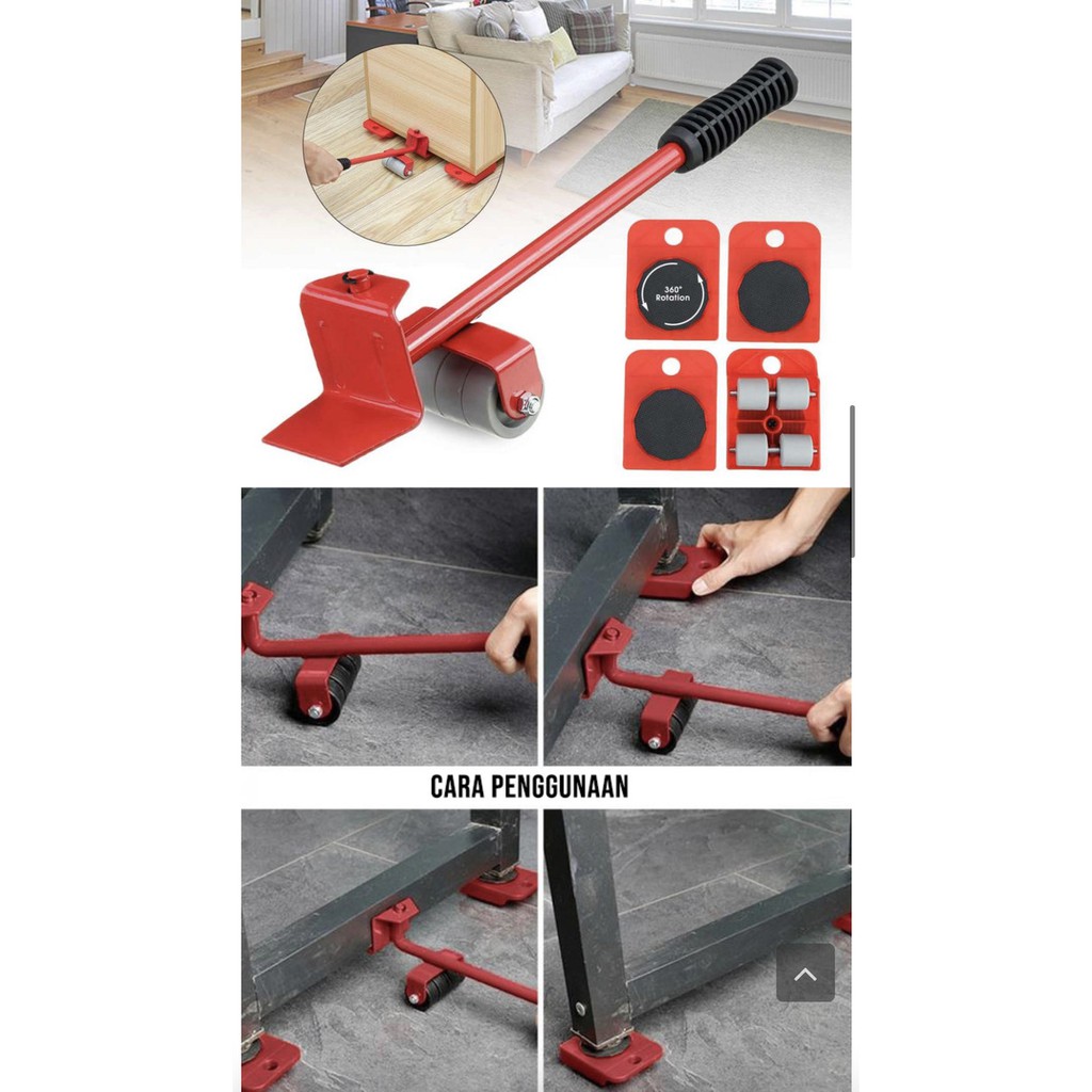 FREE 4 RODA Easy Furniture Lifter mover tool set PREMIUM QUALITY ORI